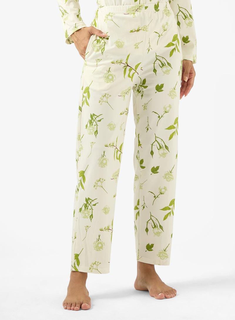 Ginger Ditsy Floral Shirt & Pyjama Set - Image 4