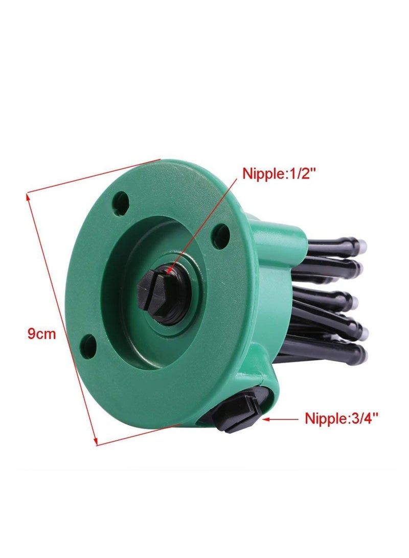 SOLARAE Garden Sprinkler, 12 Hose Head Garden Plants Vegetable 360° Adjustable Watering Sprinkler Multi-use Lawn Irrigation System Adjustable Rotation Lawn Sprinkler for Outdoor Yard - Image 5