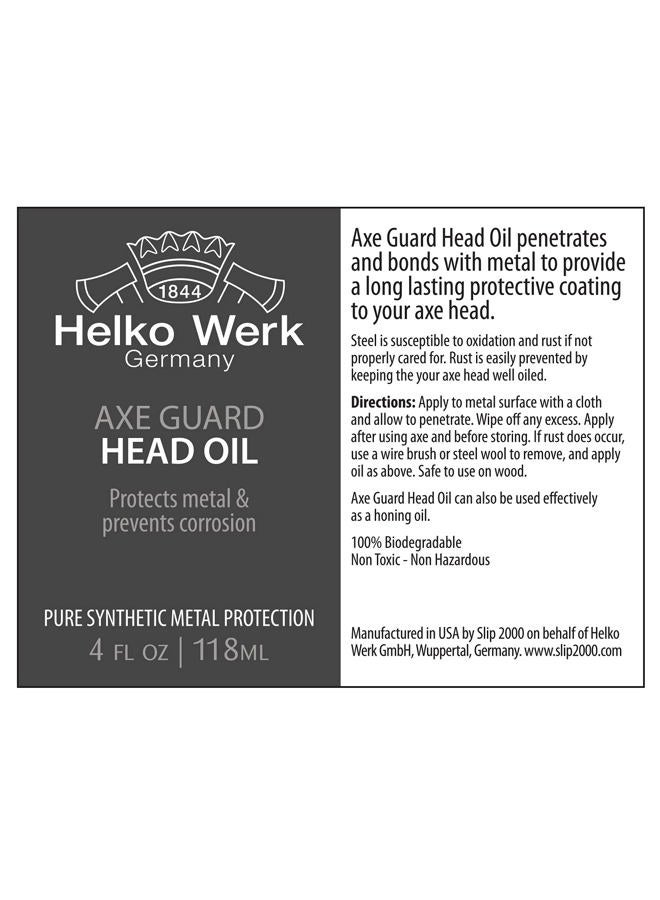 1844 Helko Werk Germany Axe Guard Protective Head Oil - 4 Oz. - Biodegradable & Eco Friendly Honing, Sharpening and Protective Axe Oil - Image 2
