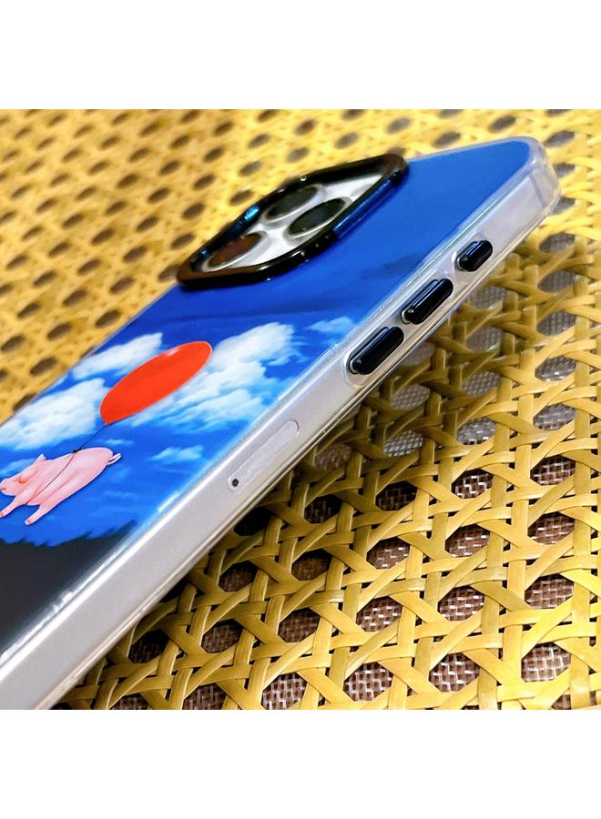 S-TOP Case For iPhone 16 Pro Max Double Layer IMD Pattern TPU Phone Case - Image 3