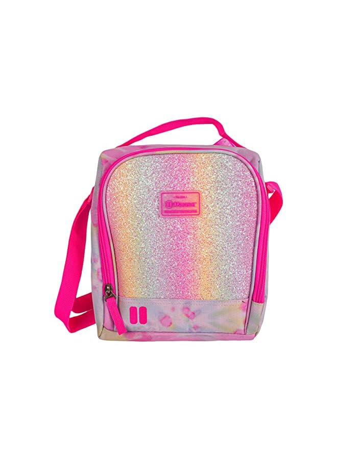 PAUSE Printed Lunch Bag Reusable Meal Bag With Adjustable Strap And Zip Closure Food Container For Student  Multicolor - Image 3