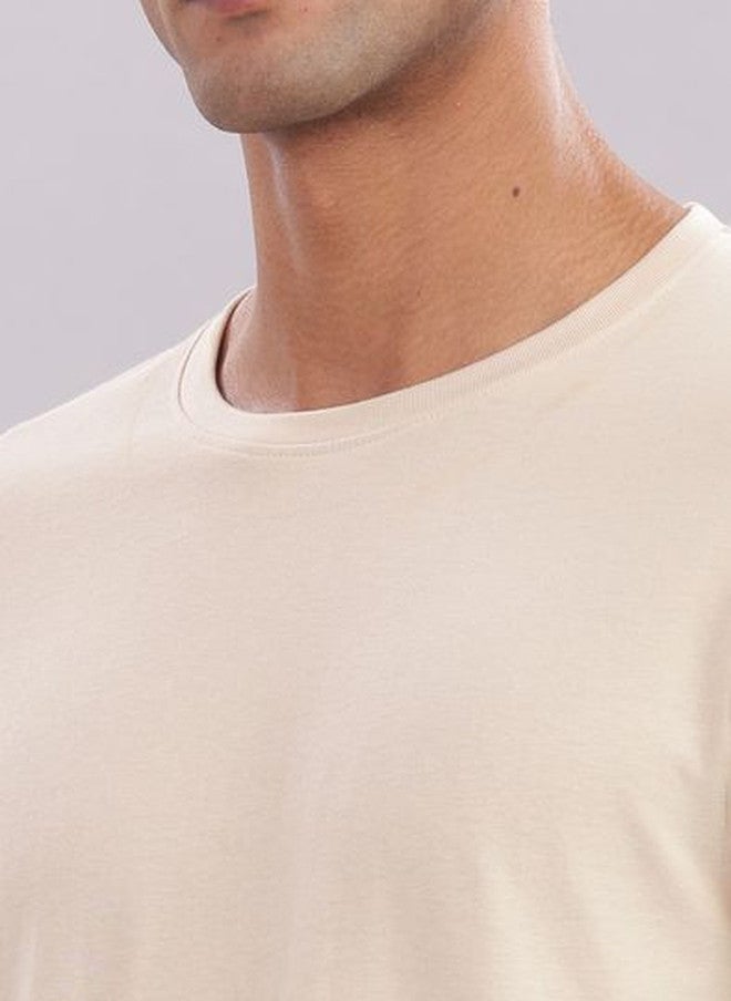 OUTLAWS Pure Cotton Round Neck T-shirt and Shorts Co-Ords Set - Image 3