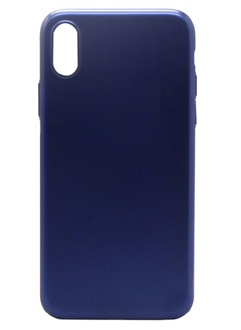 CATANES Protective Electroplated Hard Back Case Camera Protection Cover for iPhone XS - Blue - Image 2