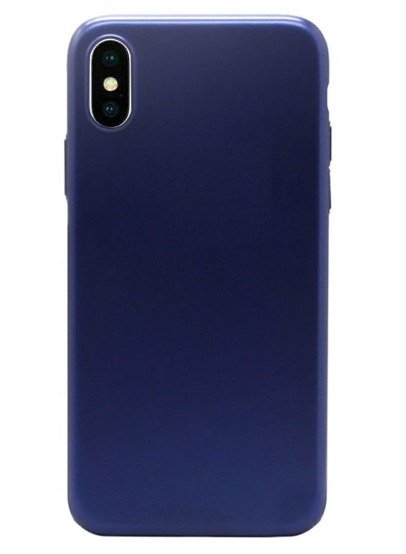 CATANES Protective Electroplated Hard Back Case Camera Protection Cover for iPhone XS - Blue - Image 3