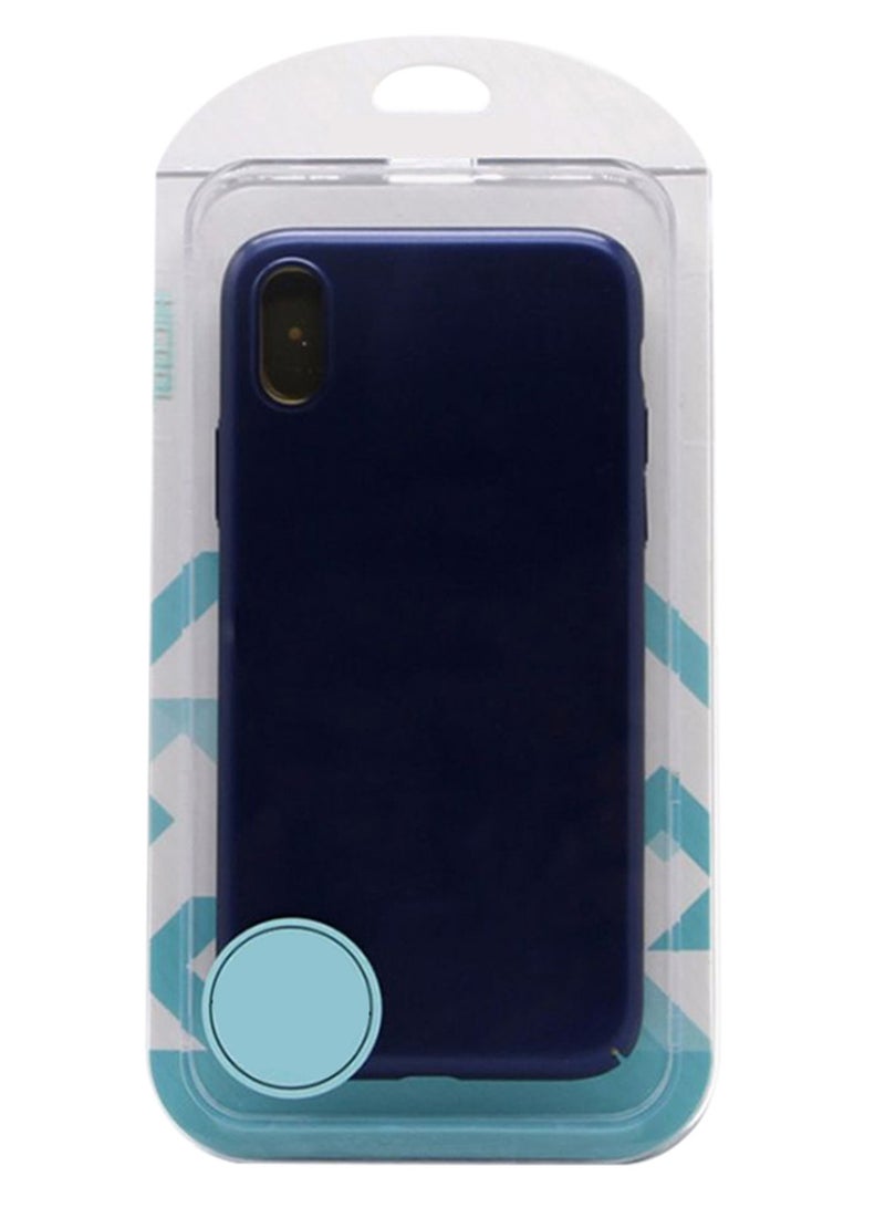 CATANES Protective Electroplated Hard Back Case Camera Protection Cover for iPhone XS - Blue - Image 4