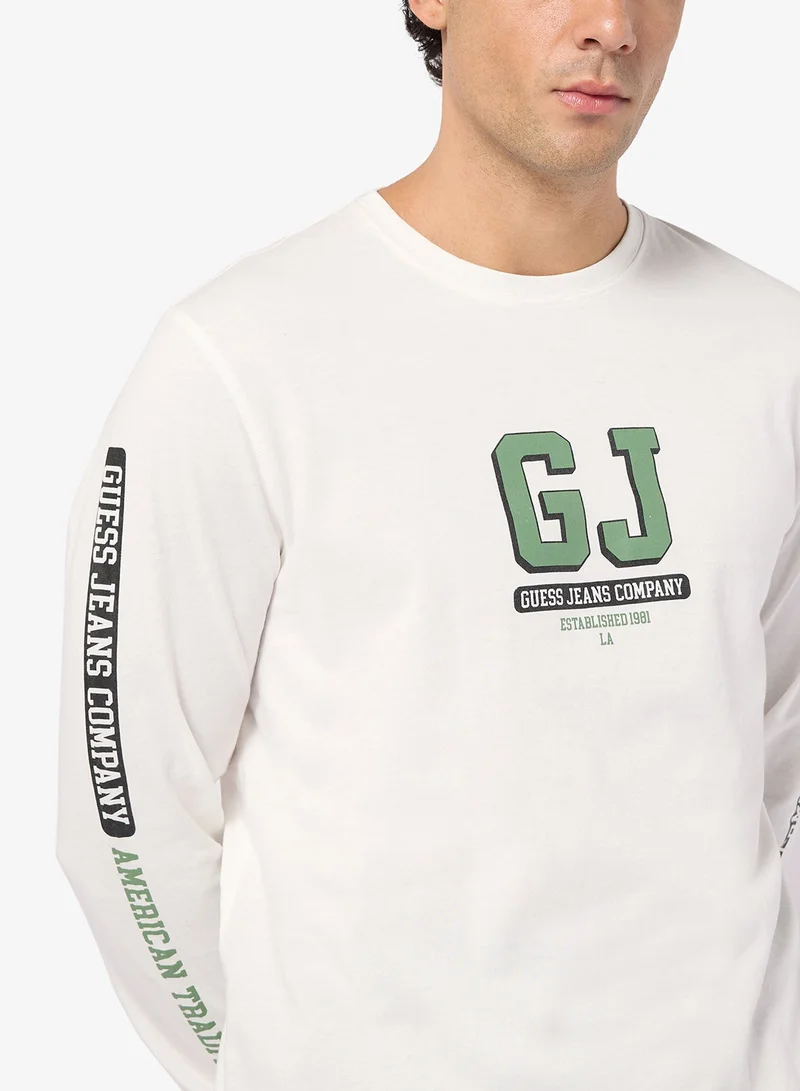 GUESS  Long Sleeve Fit T-Shirt Company for Men | Best Price UAE