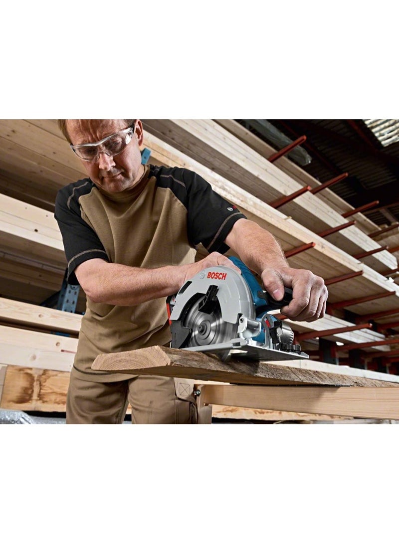 BOSCH Bosch Professional 18V Cordless Charging Circular Saw, Versatile Battery Powered Circular Saw For All Your Powerful Sawing Jobs It Comes Without Batteries And Charger  - Image 4