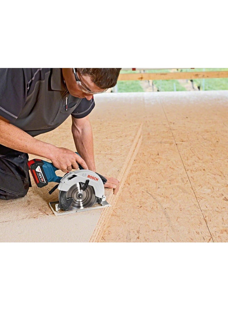 BOSCH Bosch Professional 18V Cordless Charging Circular Saw, Versatile Battery Powered Circular Saw For All Your Powerful Sawing Jobs It Comes Without Batteries And Charger  - Image 5