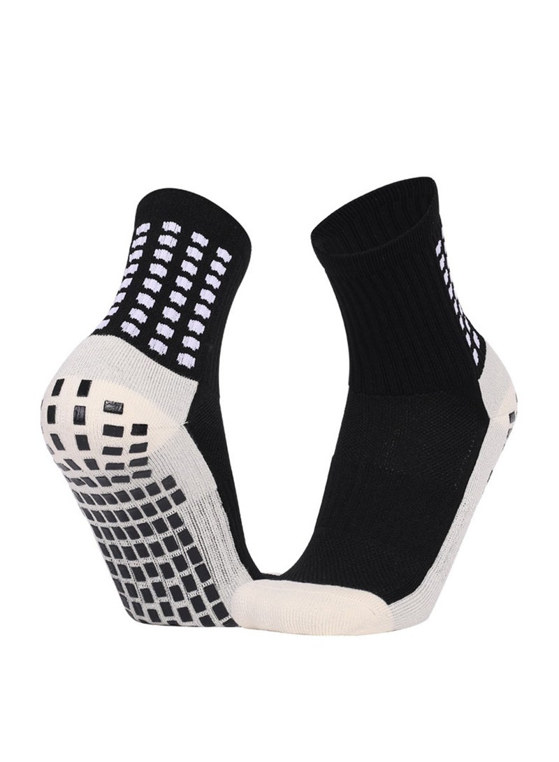 Generic 3 Pairs Men Anti-slip Football Sport Socks Sets Thicken Soft High Elastic Breathable Basketball Sock  - Image 4