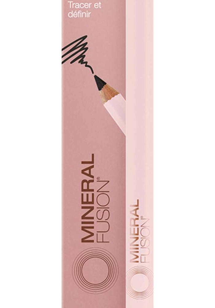 Mineral Fusion Eye Pencil in Coal - Hypoallergenic Black Eyeliner with Chamomile, Meadowfoam & Vitamin E, 0.04 Oz - Image 1