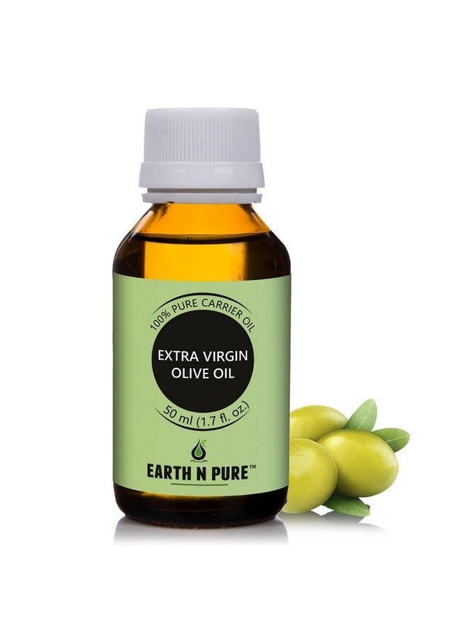 Earth N Pure زيت الزيتون البكر الممتاز (زيت جيتون) 100% زيت ناقل طبيعي نقي غير مكرر معصور على البارد مثالي للطهي والخبز وترطيب الشعر والبشرة (50 مل)  - Image 2