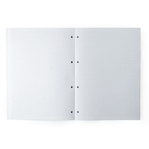 Mahavir Square ruled, Unruled & Ruled Loose Leaf Report Pads | A4 Size | Pre Punched for Easy Filing | Tear Off Sheets | Pack of 3-100 sheets each - Image 5