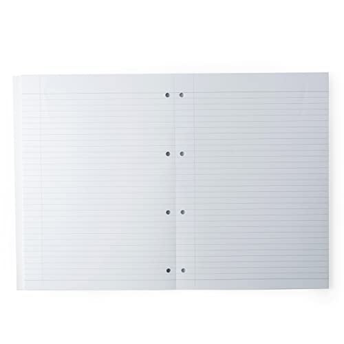 Mahavir Square ruled, Unruled & Ruled Loose Leaf Report Pads | A4 Size | Pre Punched for Easy Filing | Tear Off Sheets | Pack of 3-100 sheets each - Image 3