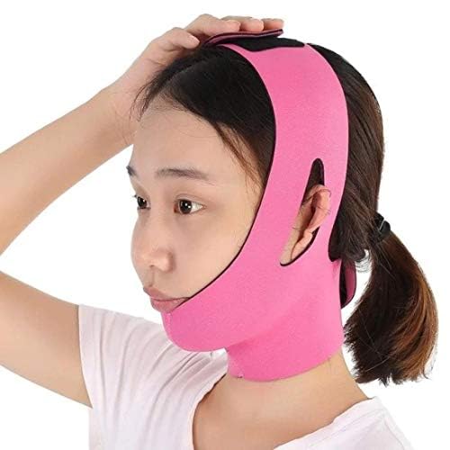 VENEXA Face Slimming Belt VShape Face Masks for Double Chin Shaper for Men Women Facial Lift Slim Cheeks Lifting Reusable Belt Facial Anti Wrinkle Chin Strap Pack of 1 DARK PINK - Image 3
