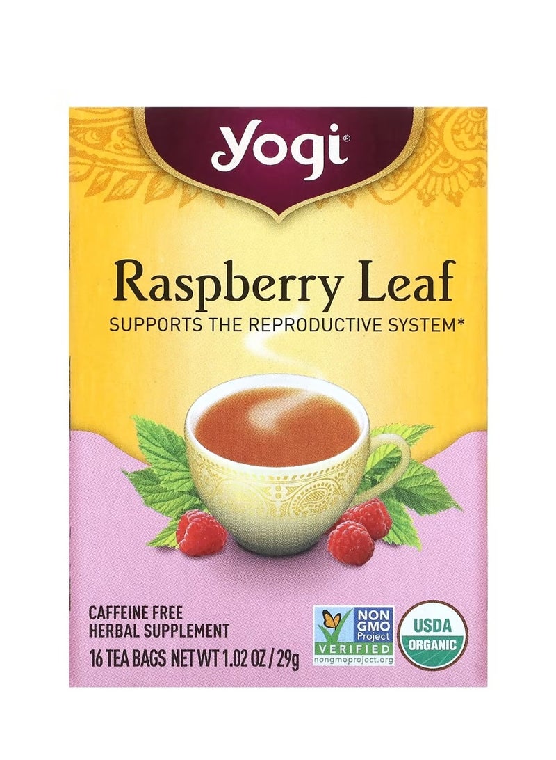 شاي يوغي أوراق التوت الخالية من الكافيين 16 كيس شاي 1.02 أونصة (29 جم) - Image 1