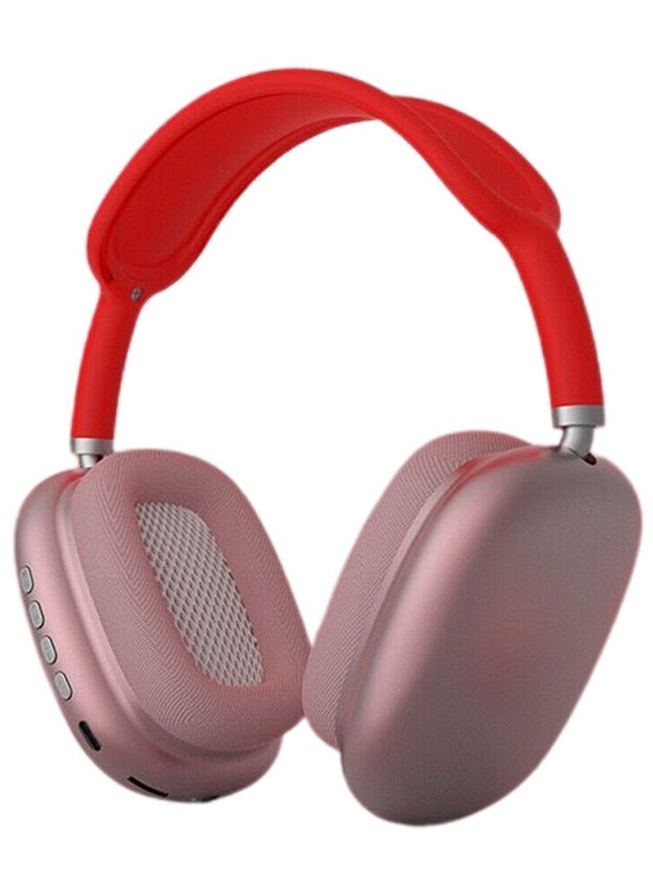 Generic - P9 Plus ANC Wireless Stereo Bluetooth Sports Headset - Rose Red - Image 1