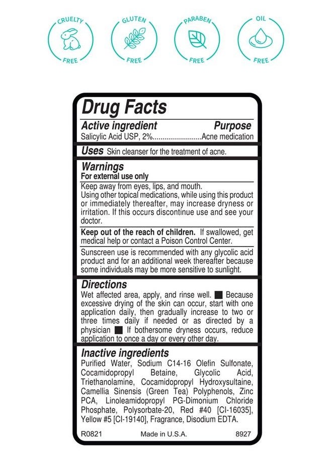 Replenix Glysal Deep Pore Acne Cleanser Cream To Foam Face Wash Medical Grade Acne Treatment Glycolic & Salicylic Acid Oilfree 6.7 Oz.  - Image 3