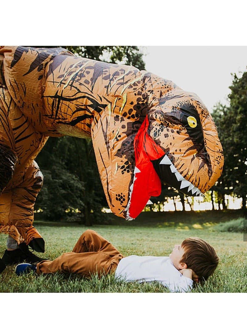 Unisex Jurassic World T-rex Inflatable Costumes, T Rex Costume for Funny Cosplay (for Adults, 160-190cm)  - Image 4