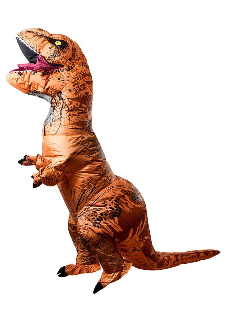 Unisex Jurassic World T-rex Inflatable Costumes, T Rex Costume for Funny Cosplay (for Adults, 160-190cm)  - Image 1