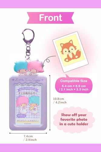 SanrioOriginal Card Holder Keychain (Japan Import) - Includes Cherry Blossom Message Card ([NEW] Little Twin Stars) - Image 3
