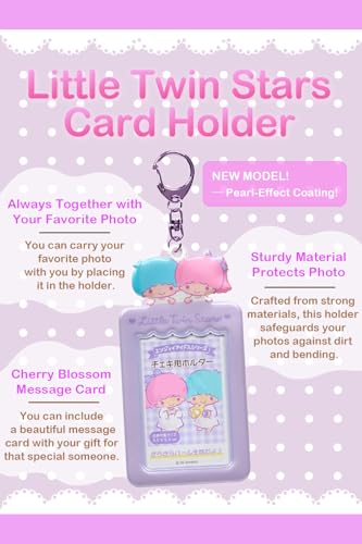 SanrioOriginal Card Holder Keychain (Japan Import) - Includes Cherry Blossom Message Card ([NEW] Little Twin Stars) - Image 2