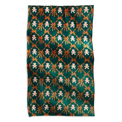 Vera Bradley Women's Fleece Plush Throw Blanket, Bear Mosaic, One Size - Image 2