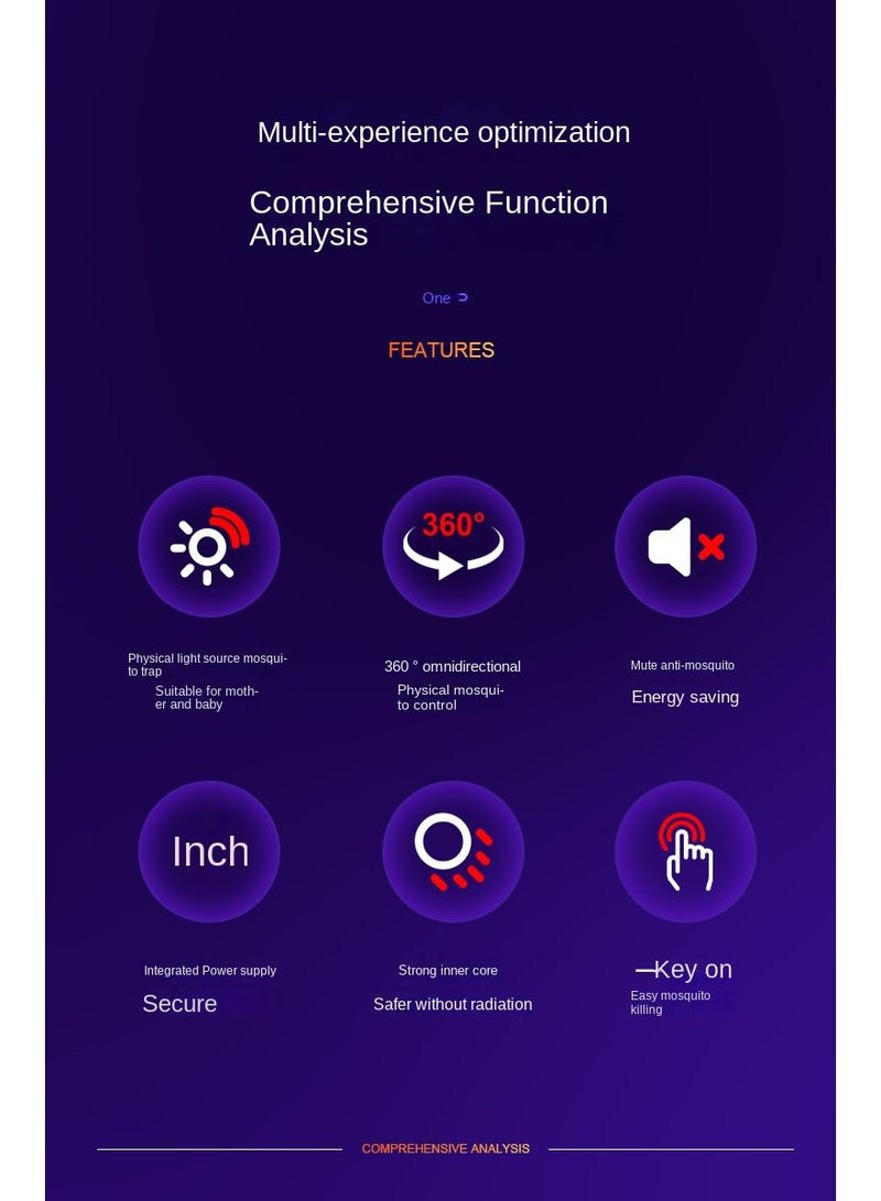 general Electric Shock Mosquito Killer 11W Household Outdoor Courtyard Mosquito Killer Uv Light Effective Electric Mosquito Zappers - Image 5