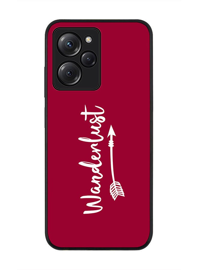 Stylizedd Rugged Black edge case for Poco X5 Pro Slim fit Soft Case Flexible Rubber Edges Anti Drop TPU Gel Thin Cover - Wanderlust - Image 1