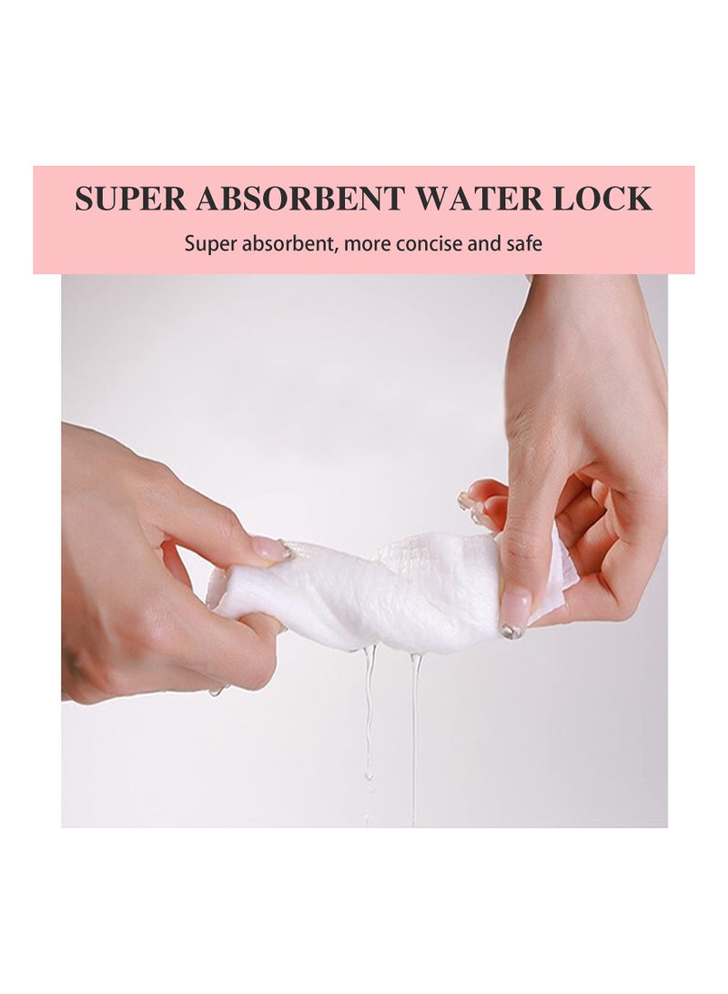 Soft Compressed Towels, 100 Pure Cotton Disposable Mini Face Cleansers for Travel, Beauty, and Outdoor Sports - Portable Coin Tissue Pack - Image 3