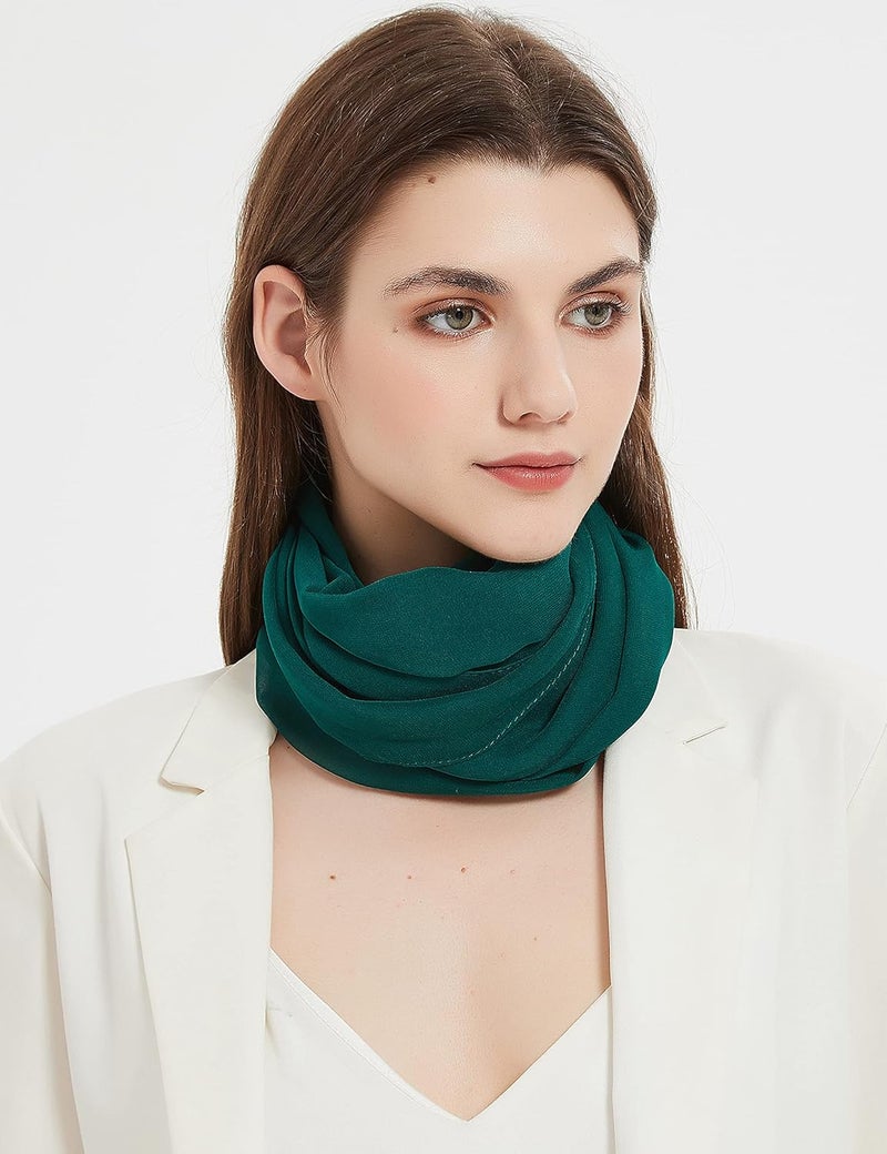 PANTONIGHT Long Chiffon Sheer Scarf For womens - Image 2