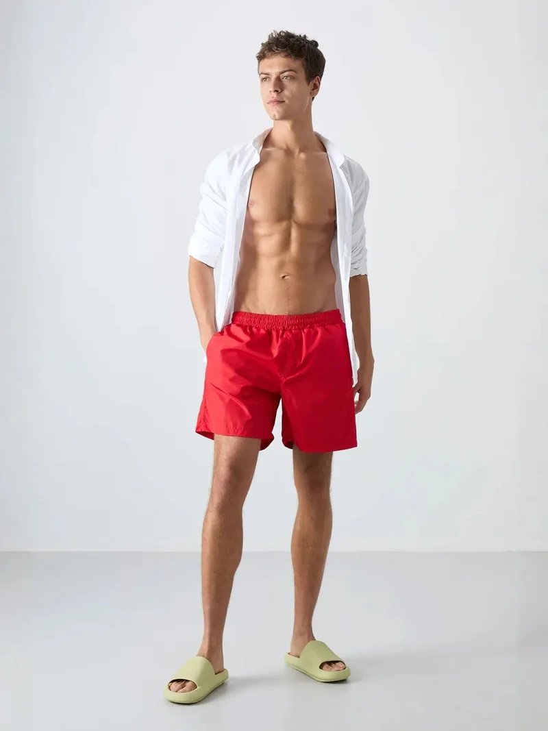Tommylife Red TOMMY Men's Pull-On One-Piece Shorts Set for Men | Best Price UAE