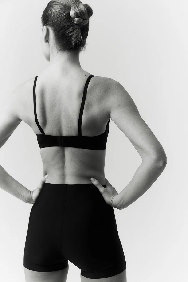 H&M Padded Microfibre Balconette Bra