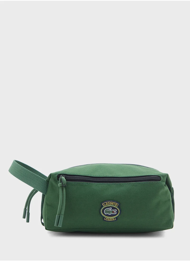 LACOSTE Logo Toiletry Bag