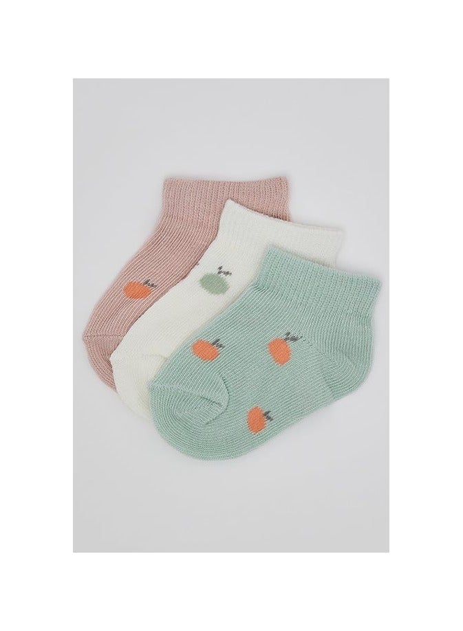 R&B 3 Pack Printed Ankle Socks - Image 1
