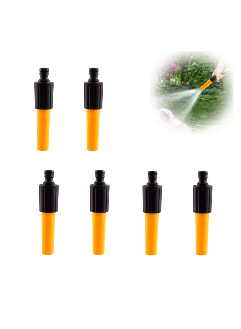 Excefore رؤوس خرطوم 6 قطع لرش خرطوم الحديقة لرش غسيل السيارات بضغط ماء عالي رأس خرطوم قابل للتعديل رشاش خرطوم الحديقة لري النباتات والعشب وحديقة غسيل السيارات والاستحمام للحيوانات الأليفة - Image 1