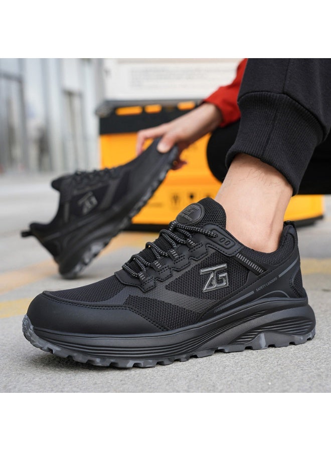 NIBEMINENT Men's  UltraLight Safety Shoes SteelGuard Puncture Proof Anti-Fatigue Soft Sole Wear Resistant - Image 1