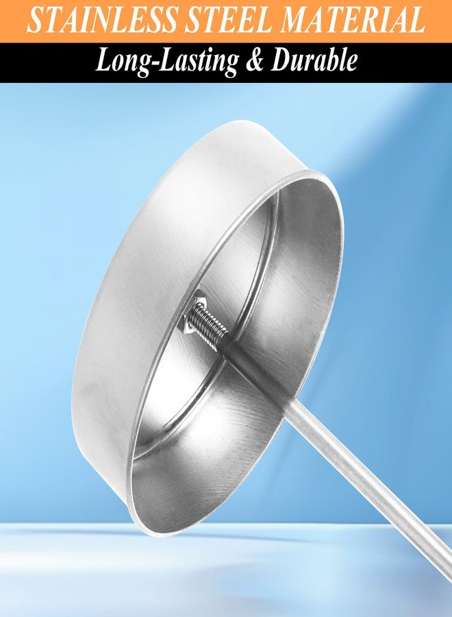 سينينكو عبوة من 3 قطع من حاملات توزيع المصاصات للشرب ذات الحجم القياسي، حاوية توزيع المصاصات من الزجاج والفولاذ المقاوم للصدأ للطاولة مع غطاء (المصاصات غير متضمنة) - Image 3