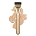 BEAUTYFACTOR Flat Foundation BrushKorean Makeup Brush Spatula Facial Brush for Liquid FoundationPremium Face Makeup Brush for Blending Cream Champagne - Image 2