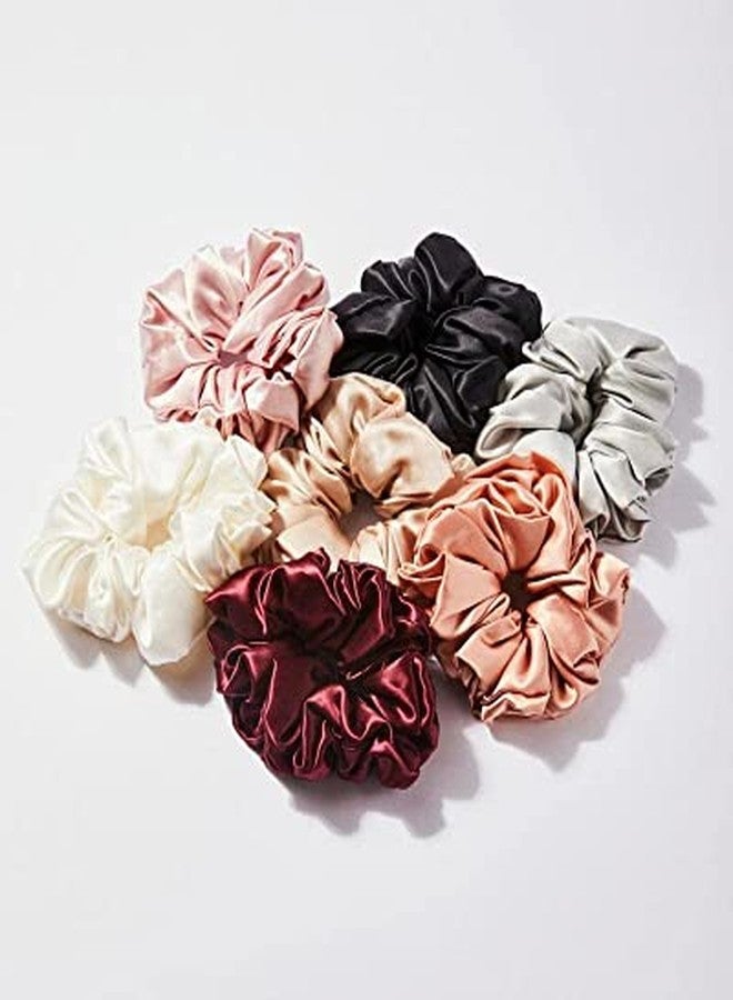 Diskary Luxury Satin Scrunchies Set for Women, Girls | Anti-Hair-Breakage Hair Ties - Image 3