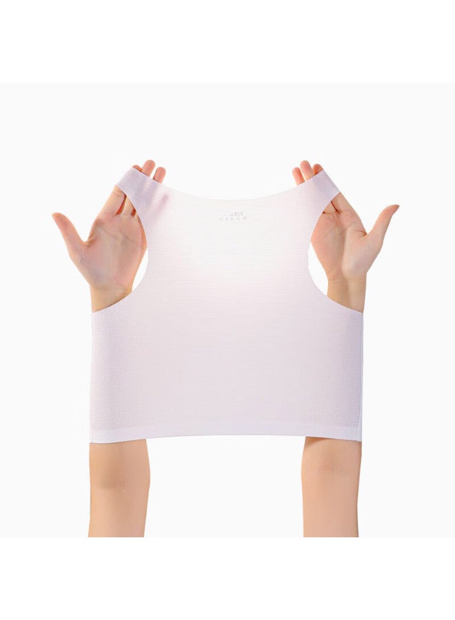 Caramella Caramella Strapless Bra Invisible Seamless Neutral Student Tank Top Chest Binder Super Thin Summer Sports Bra Women  - Image 5