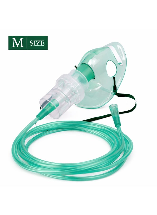 Kinmed Nebulizer Mask with Tube M Size – Medical Grade Oxygen Mask with Adjustable Strap - Image 1