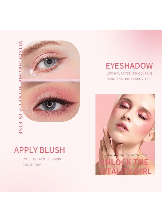 OCHEAL - Full Of Vitality Powder Blusher Stick, Waterproof Blush Makeup Long Lasting 2 In 1 Cheek Blush & Lip Tint & Eye Shadow Makeup Stick(02#) - Image 1