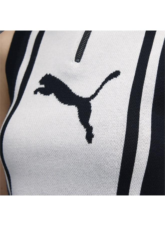 بوما بلوزة بدون أكمام محبوكة بنصف سحاب للنساء من تشكيلة FUTURE.PUMA.ARCHIVE - Image 5