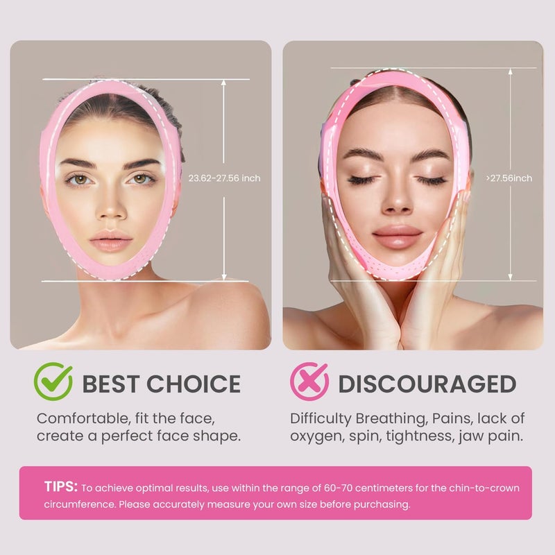 KRIDARSH V line Lifting Mask Double Chin Reusable Face Strap - Double Chin Eliminator - Face Lifting Belt, Face Slimmer,Shaped Face Mask For Double Chin For men And women Face Belt, Tightening Skin - Image 4