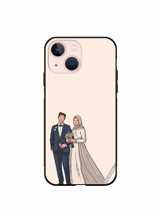 VR CREATIVE Protective Case Cover For Apple iPhone 13 mini Wedding Design Multicolour - Image 1