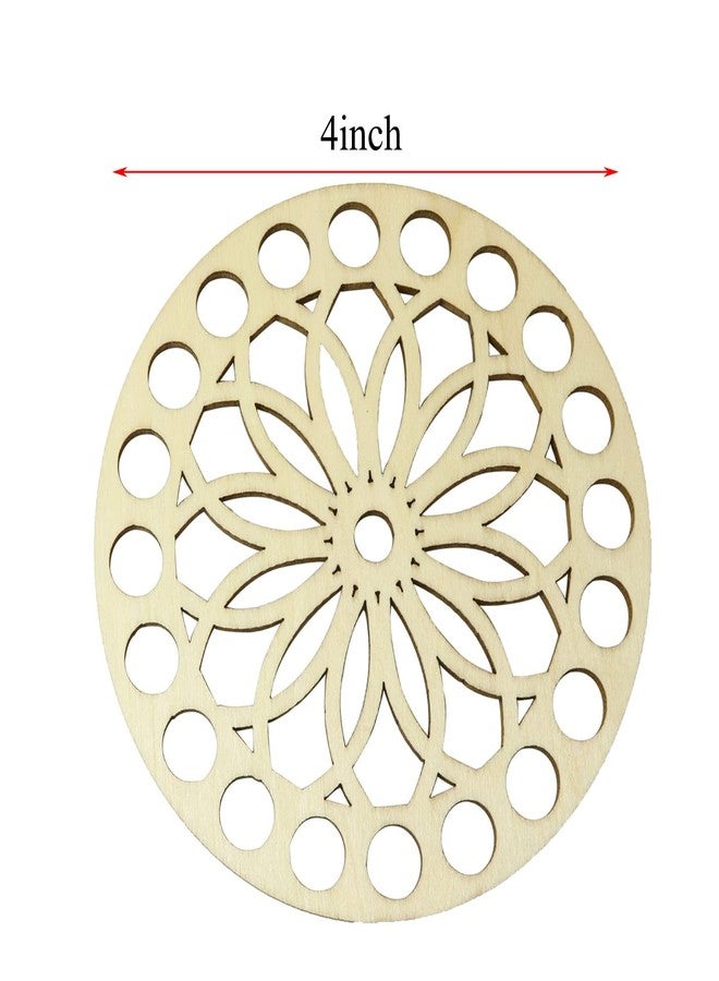 PZRT 100x3mm Round Wooden Basket Bottom Crochet Basket Base for DIY Basket Yarn Weaving Supplies Craft Making - Image 2