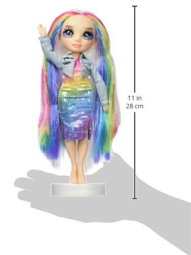Rainbow High Amaya, Rainbow with Slime Kit & Pet, 11" Shimmer Posable Fashion Doll with DIY Sparkle Slime, Magical Yeti Pet, Fun Play Accessories, Great Toy Gift for Girls Kids Ages 4-12 Years - Image 3
