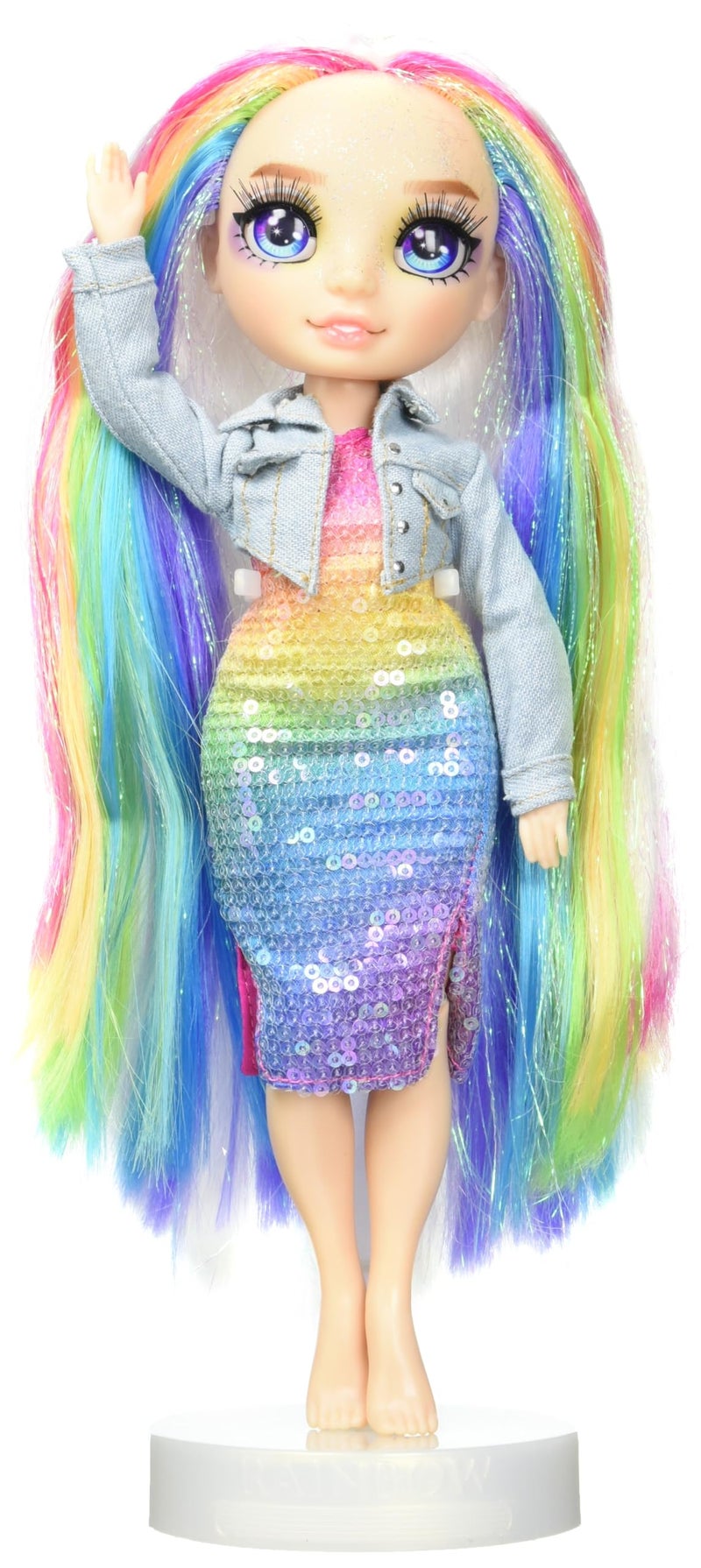 Rainbow High Amaya, Rainbow with Slime Kit & Pet, 11" Shimmer Posable Fashion Doll with DIY Sparkle Slime, Magical Yeti Pet, Fun Play Accessories, Great Toy Gift for Girls Kids Ages 4-12 Years - Image 4