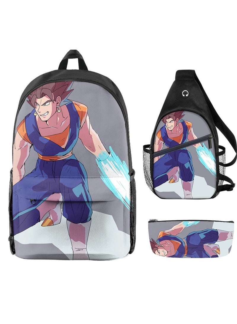 يمكن استخدام الحقائب المدرسية للطلاب والبالغين للرياضة - Dragon Ball-B - 856 - Image 1