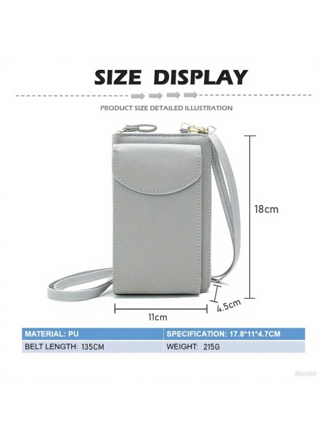 Daytoyz Stylish Women's Diagonal PU Leather Clutch Bag - Large Capacity Multifunctional Travel Wallet with Phone Pocket, Card Slots & Passport Holder - Ladies Purse Organizer for Everyday Use - Image 2